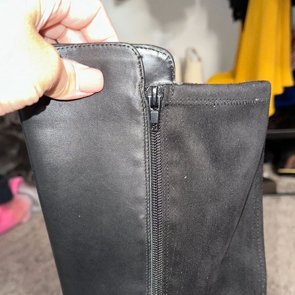 Alfani Step Flex Black Over the Knee Boots
